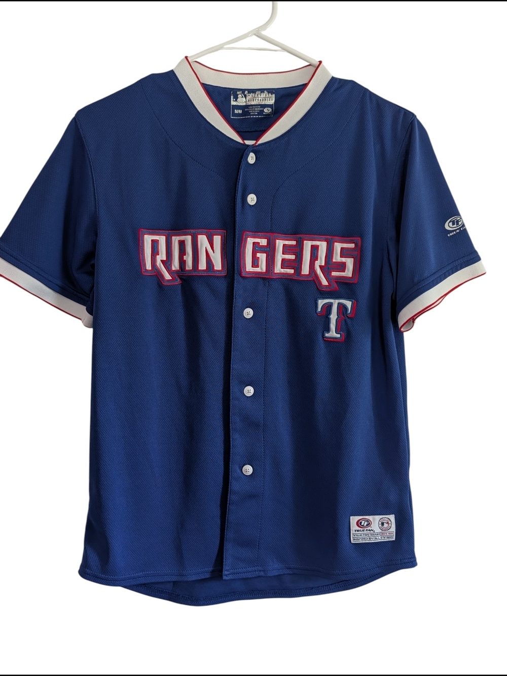 Texas Rangers Blue Baseball Jersey